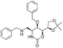 2H-1,3-Oxazin-2-one, 6-(2,2-dimethyl-1,3-dioxolan-4-yl)tetrahydro-5-(phenylmethoxy)-4-(phenylmethyl)aminomethyl-, 4S-4.alpha.,5.alpha.,6.alpha.(S*)-