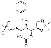 2H-1,3-Oxazin-2-one, 6-(2,2-dimethyl-1,3-dioxolan-4-yl)tetrahydro-4-(methylsulfonyl)oxymethyl-5-(phenylmethoxy)-, 4S-4.alpha.,5.alpha.,6.alpha.(S*)-