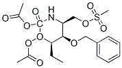 2H-1,3-Oxazin-2-one, 6-1,2-bis(acetyloxy)ethyltetrahydro-4-(methylsulfonyl)oxymethyl-5-(phenylmethoxy)-, 4S-4.alpha.,5.alpha.,6.alpha.(S*)-