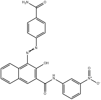 2-Naphthalenecarboxamide, 4-4-(aminocarbonyl)phenylazo-3-hydroxy-N-(3-nitrophenyl)-