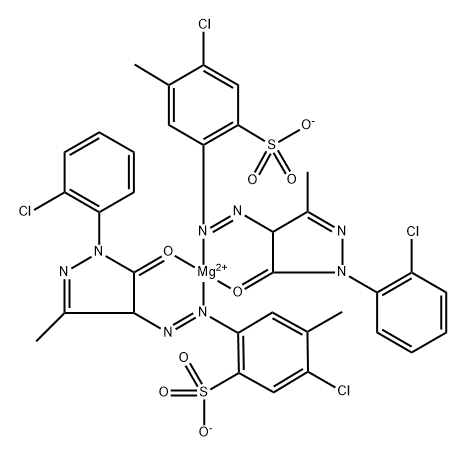 Magnesium, bis5-chloro-2-1-(2-chlorophenyl)-4,5-dihydro-3-methyl-5-(oxo-.kappa.O)-1H-pyrazol-4-ylazo-.kappa.N1-4-methylbenzenesulfonato-, (T-4)-