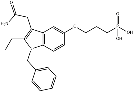 [3-[[3-(2-Amino-2-oxoethyl)-2-ethyl-1-(phenylmethyl)-1H-indol-5-yl]oxy]propyl]-phosphonicacid