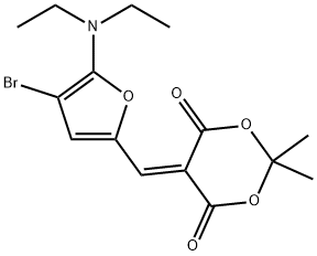 1,3-Dioxane-4,6-dione,  5-[[4-bromo-5-(diethylamino)-2-furanyl]methylene]-2,2-dimethyl-