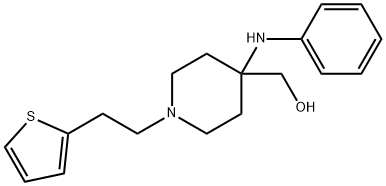 [4-(phenylamino)-1-[2-(thiophen-2-yl)ethyl]piperidin-4-yl]methanol