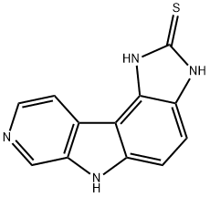 Pyrido[4,3:4,5]pyrrolo[3,2-e]benzimidazole-2(1H)-thione,  3,6-dihydro-