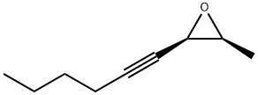 Oxirane, 2-(1-hexynyl)-3-methyl-, (2R-cis)- (9CI)