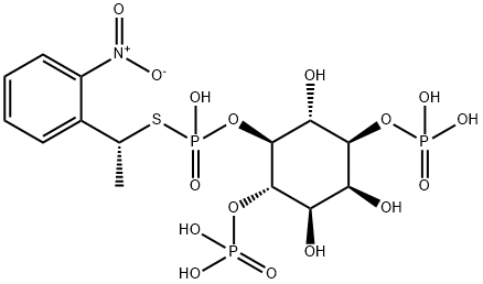 D-myo-Inositol, 1,4-bis(dihydrogen phosphate) 5-(S-(1-(2-nitrophenyl)e thyl) hydrogen phosphorothioate), (R)-