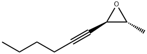 Oxirane, 2-(1-hexynyl)-3-methyl-, (2R-trans)- (9CI)