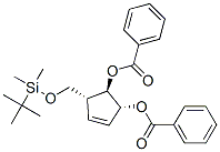 3-Cyclopentene-1,2-diol, 5-(1,1-dimethylethyl)dimethylsilyloxymethyl-, dibenzoate, 1R-(1.alpha.,2.beta.,5.beta.)-