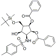 Benzenesulfonamide, N-2,3-bis(benzoyloxy)-4-(1,1-dimethylethyl)dimethylsilyloxymethyl-5-hydroxycyclopentyl-4-methyl-, 1S-(1.alpha.,2.beta.,3.alpha.,4.beta.,5.alpha.)-