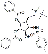 Benzenesulfonamide, N-3,4-bis(benzoyloxy)-2-(1,1-dimethylethyl)dimethylsilyloxymethyl-5-hydroxycyclopentyl-4-methyl-, 1S-(1.alpha.,2.beta.,3.alpha.,4.beta.,5.alpha.)-