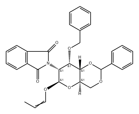.beta.-D-Allopyranoside, 1-propenyl 2-deoxy-2-(1,3-dihydro-1,3-dioxo-2H-isoindol-2-yl)-3-O-(phenylmethyl)-4,6-O-(phenylmethylene)