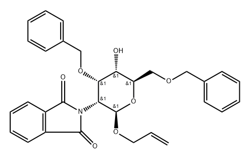 .beta.-D-Allopyranoside, 2-propenyl 2-deoxy-2-(1,3-dihydro-1,3-dioxo-2H-isoindol-2-yl)-3,6-bis-O-(phenylmethyl)-