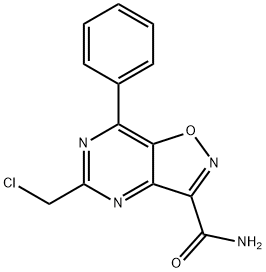 3-Carbamido-5-chloromethyl-7-phenylisoxazolo(4,5-d)pyrimidine