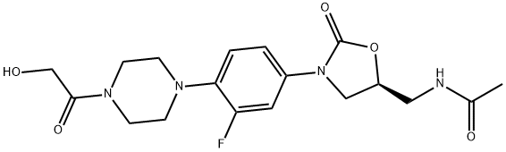 N-[[(5S)-3-[3-氟-4-[4-(2-羟基乙酰基)-1-哌嗪基]苯基]-2-氧代-5-噁唑烷基]甲基]-乙酰胺