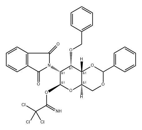 .beta.-D-Allopyranose, 2-deoxy-2-(1,3-dihydro-1,3-dioxo-2H-isoindol-2-yl)-3-O-(phenylmethyl)-4,6-O-(phenylmethylene)-, 1-(2,2,2-trichloroethanimidate)