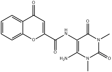 4H-1-Benzopyran-2-carboxamide,  N-(6-amino-1,2,3,4-tetrahydro-1,3-dimethyl-2,4-dioxo-5-pyrimidinyl)-4-oxo-