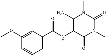 Benzamide,  N-(6-amino-1,2,3,4-tetrahydro-1,3-dimethyl-2,4-dioxo-5-pyrimidinyl)-3-methoxy-