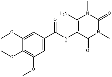 Benzamide,  N-(6-amino-1,2,3,4-tetrahydro-1,3-dimethyl-2,4-dioxo-5-pyrimidinyl)-3,4,5-trimethoxy-