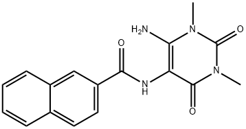 2-Naphthalenecarboxamide,  N-(6-amino-1,2,3,4-tetrahydro-1,3-dimethyl-2,4-dioxo-5-pyrimidinyl)-