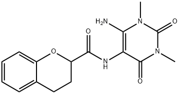 2H-1-Benzopyran-2-carboxamide,  N-(6-amino-1,2,3,4-tetrahydro-1,3-dimethyl-2,4-dioxo-5-pyrimidinyl)-3,4-dihydro-