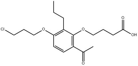 4-[6-Acetyl-3-(3-chloropropoxy)-2-propylphenoxy]butanoic acid