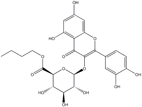 b-D-Glucopyranosiduronic acid,2-(3,4-dihydroxyphenyl)-5,7-dihydroxy-4-oxo-4H-1-benzopyran-3-yl, butyl ester