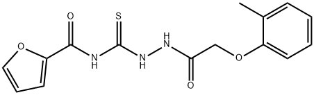 N-({2-[(2-methylphenoxy)acetyl]hydrazino}carbonothioyl)-2-furamide
