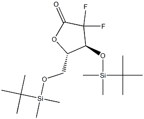 2-脱氧-3,5-二-O-[(1,1-二甲基乙基)二甲基硅基]-2,2-二氟-L-赤式戊呋喃酮糖-3,5-二醇