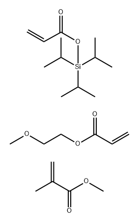 2-Propenoic acid, 2-methyl-, methyl ester, polymer with 2-methoxyethyl 2-propenoate and tris(1-methylethyl)silyl 2-propenoate
