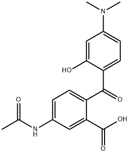 4||-||-ACETAMIDO-2||-||-CARBOXY-4-DIMETHYLAMINO-2-HYDROXYBENZOPHENONE