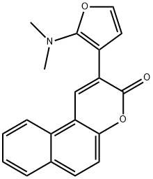 3H-Naphtho[2,1-b]pyran-3-one,  2-[2-(dimethylamino)-3-furanyl]-