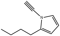 1H-Pyrrole, 2-butyl-1-ethynyl- (9CI)
