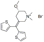 Piperidinium, 3-(di-2-thienylmethylene)-5-methoxy-1,1-dimethyl-, bromide, (S)-