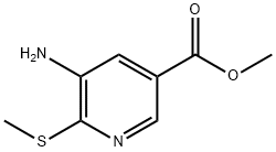 3-Pyridinecarboxylicacid,5-amino-6-(methylthio)-,methylester(9CI)