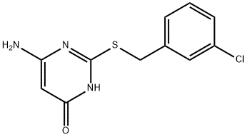 6-amino-2-[(3-chlorophenyl)methylsulfanyl]-1H-pyrimidin-4-one
