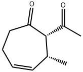 4-Cyclohepten-1-one, 2-acetyl-3-methyl-, cis- (9CI)