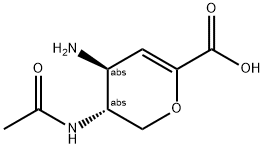 L-threo-Hex-2-enonic acid, 5-(acetylamino)-4-amino-2,6-anhydro-3,4,5-trideoxy- (9CI)