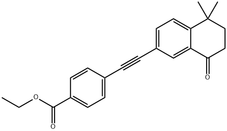 4-[2-(5,6,7,8-Tetrahydro-5,5-dimethyl-8-oxo-2-naphthalenyl)ethynyl]benzoic Acid Ethyl Ester