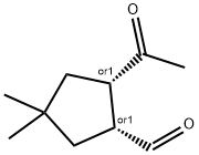 Cyclopentanecarboxaldehyde, 2-acetyl-4,4-dimethyl-, cis- (9CI)