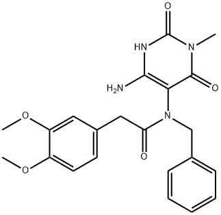 Benzeneacetamide,  N-(4-amino-1,2,3,6-tetrahydro-1-methyl-2,6-dioxo-5-pyrimidinyl)-3,4-dimethoxy-N-(phenylmethyl)-