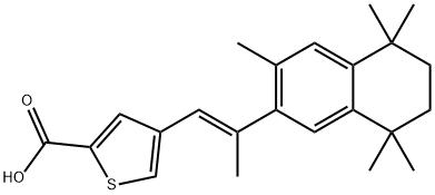 (E)-4-(2-(5,6,7,8-Tetrahydro-3,5,5,8,8-pentamethyl-2-naphthyl)propen-1 -yl)-2-thiophenecarboxylic acid