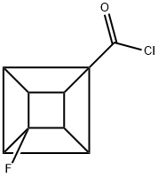Pentacyclo[4.2.0.02,5.03,8.04,7]octanecarbonyl chloride, 4-fluoro- (9CI)