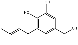 1,2-Benzenediol,5-(hydroxymethyl)-3-(3-methyl-2-butenyl)-(9CI)