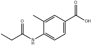 Benzoic acid, 3-methyl-4-[(1-oxopropyl)amino]- (9CI)