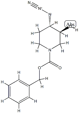 1-Piperidinecarboxylic acid, 4-azido-3-hydroxy-, phenylMethyl ester, (3R,4R)-rel-