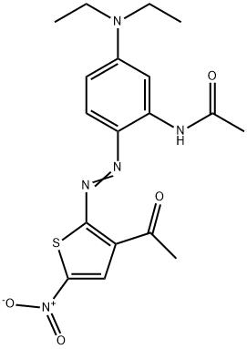 Acetamide, N-2-(3-acetyl-5-nitro-2-thienyl)azo-5-(diethylamino)phenyl-