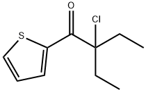 1-Butanone, 2-chloro-2-ethyl-1-(2-thienyl)- (9CI)
