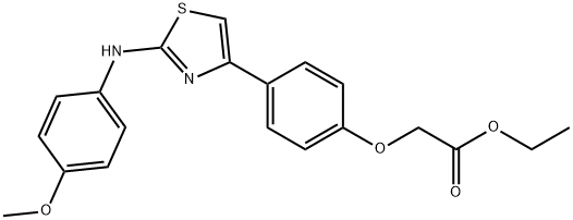 ethyl 2-[4-[2-[(4-methoxyphenyl)amino]-1,3-thiazol-4-yl]phenoxy]acetat e