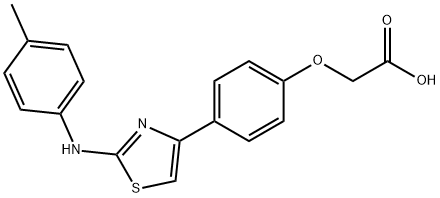 2-[4-[2-[(4-methylphenyl)amino]-1,3-thiazol-4-yl]phenoxy]acetic acid